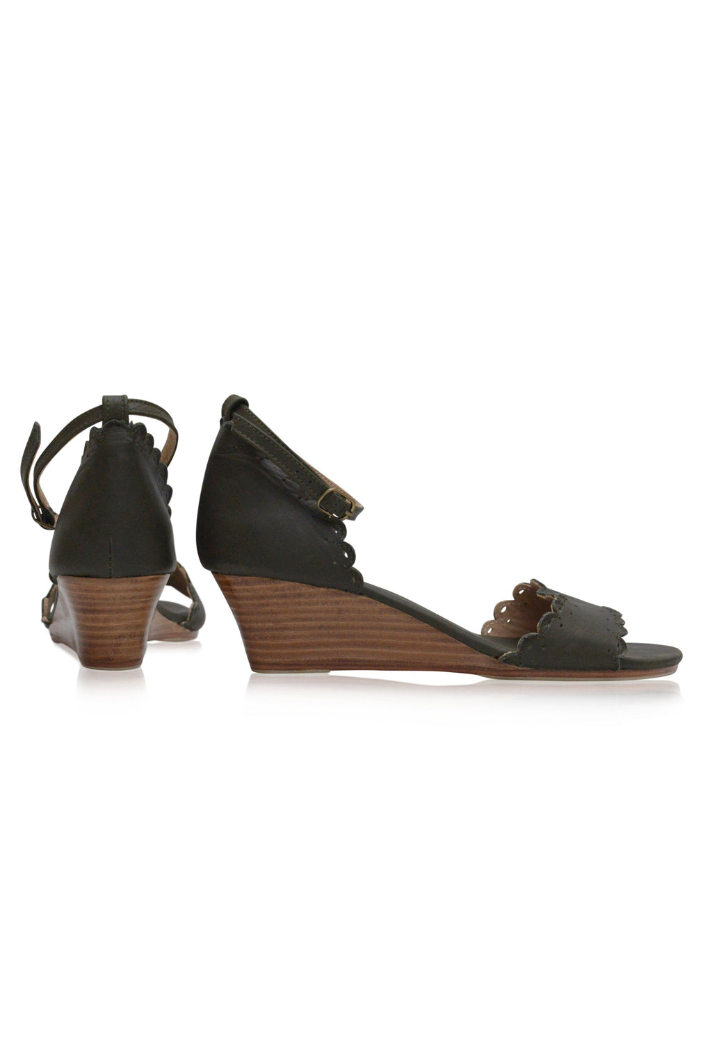 Buy Dreamland Leather Wedges by ELF