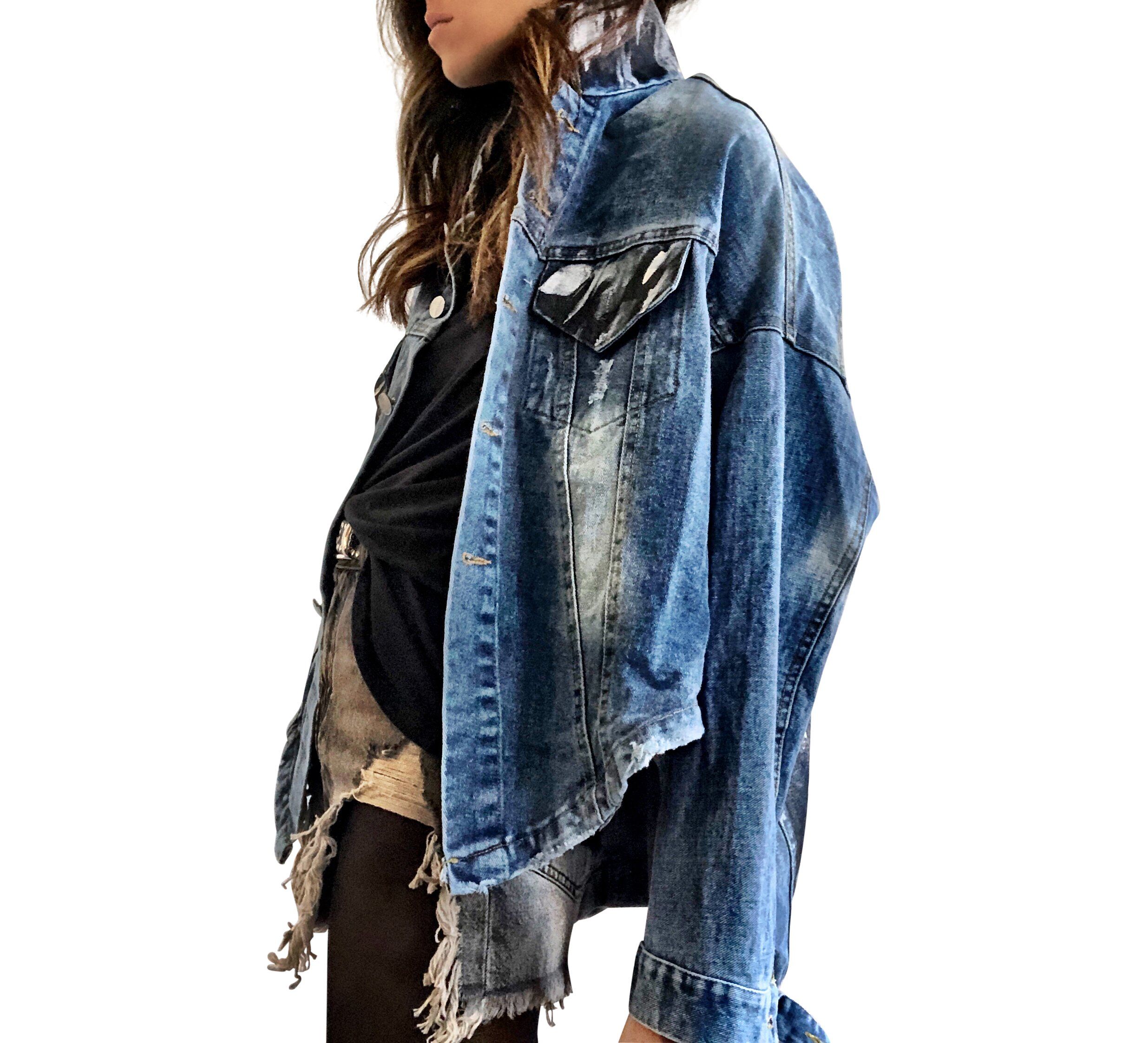 Buy DROPOUT' DENIM JACKET by Wren + Glory