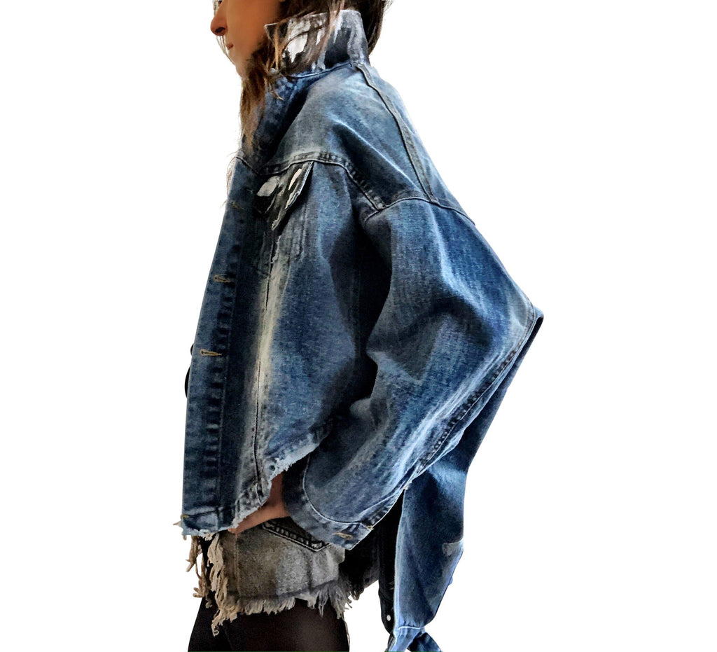 Buy DROPOUT' DENIM JACKET by Wren + Glory