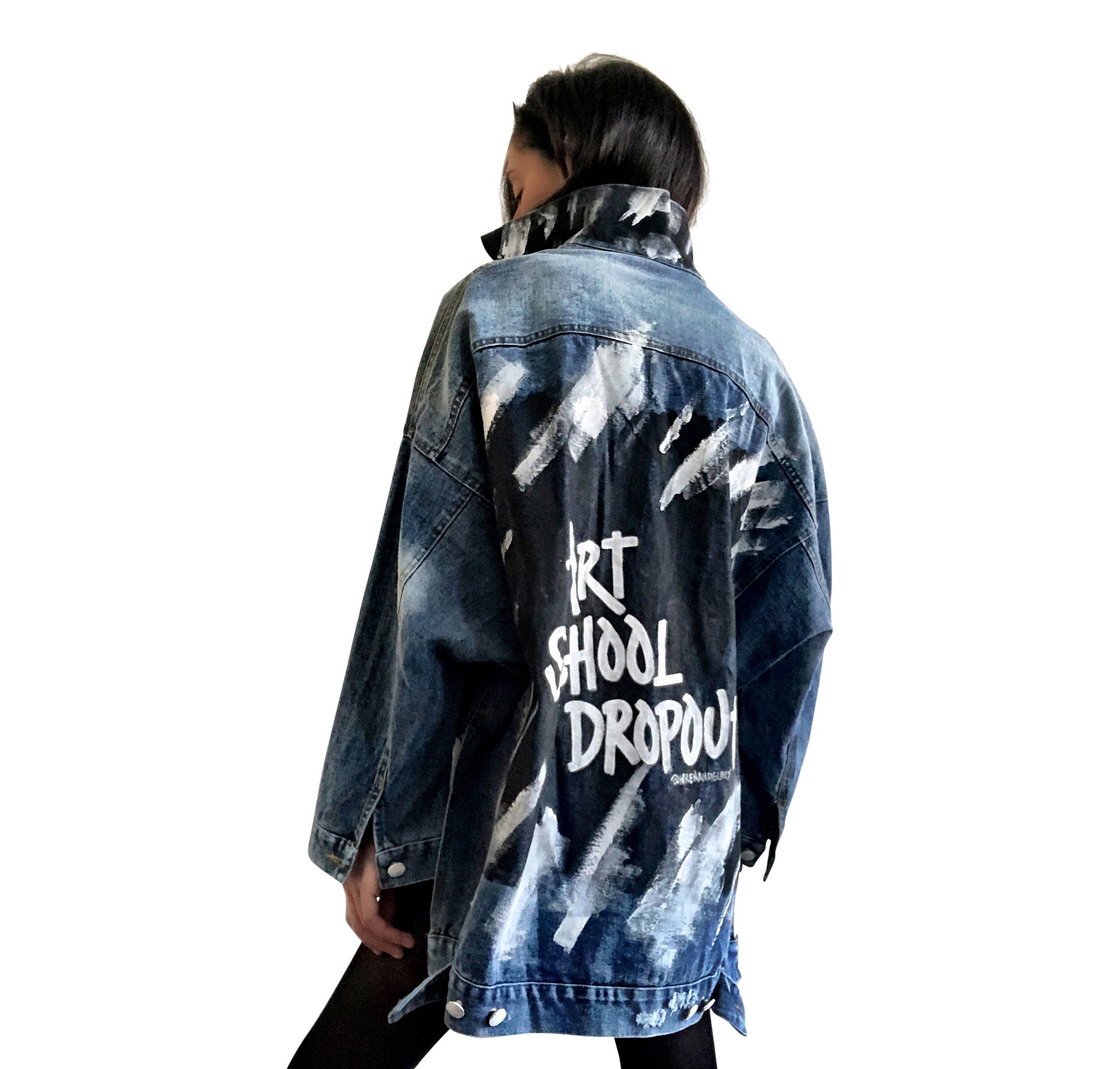Buy DROPOUT' DENIM JACKET by Wren + Glory
