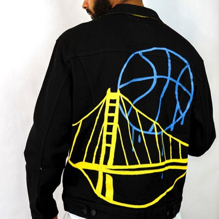 GO WARRIORS' DENIM JACKET