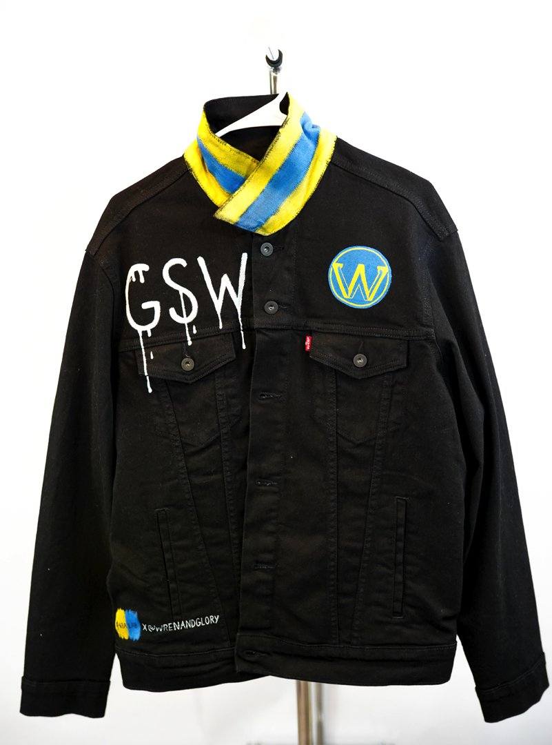 Buy GO WARRIORS' DENIM JACKET by Wren + Glory