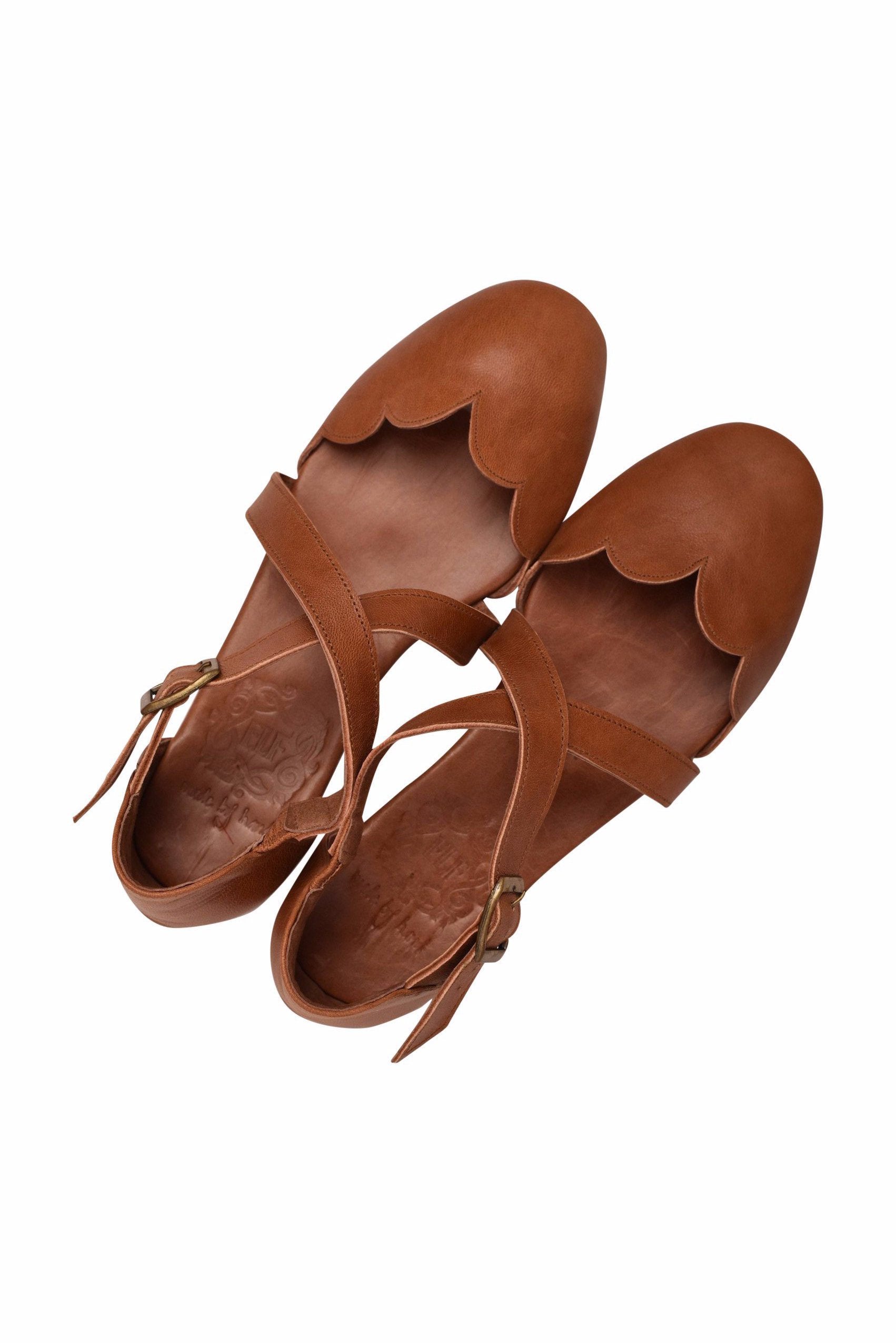 Buy Mangrove Leather Flats by Bali ELF