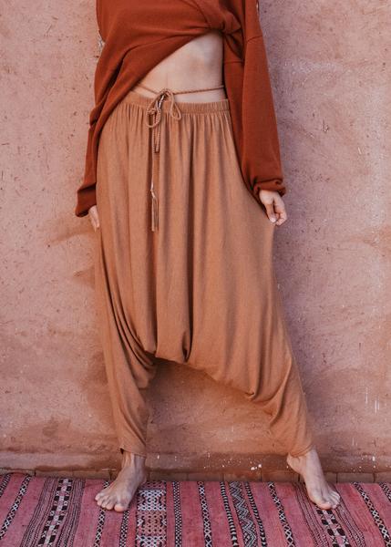 Buy Harem Pants with a Handmade Braided Belt by BYNES NEW YORK | Apparel & Accessories
