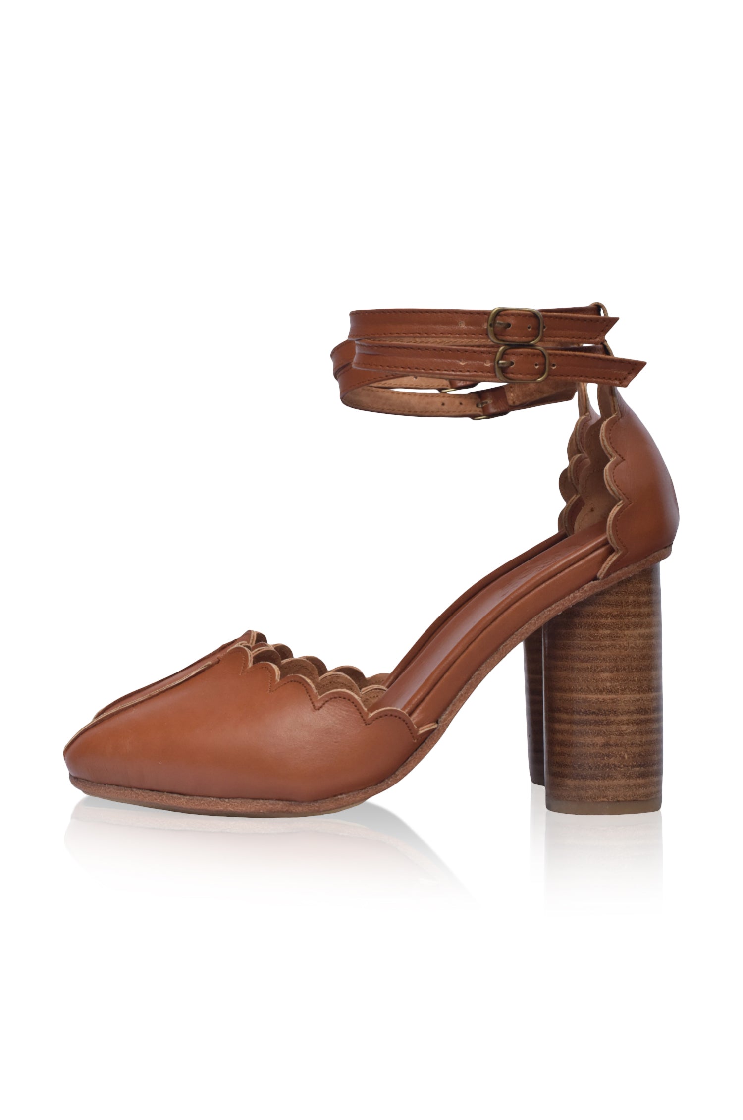 Buy Flamingo Leather Heels by Bali ELF