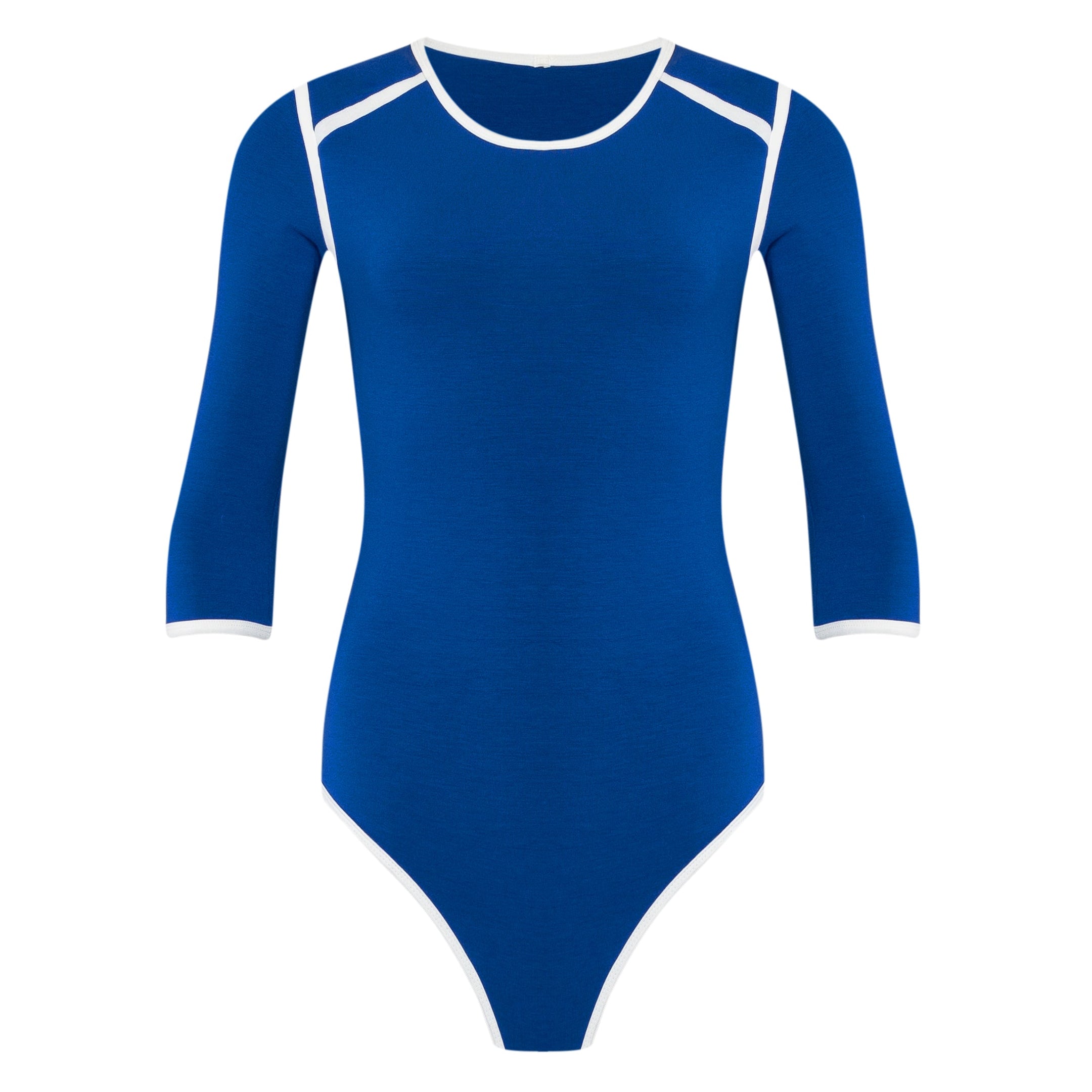 Buy Girl Two tone Eco Bodysuit in Sea Blue by BrunnaCo