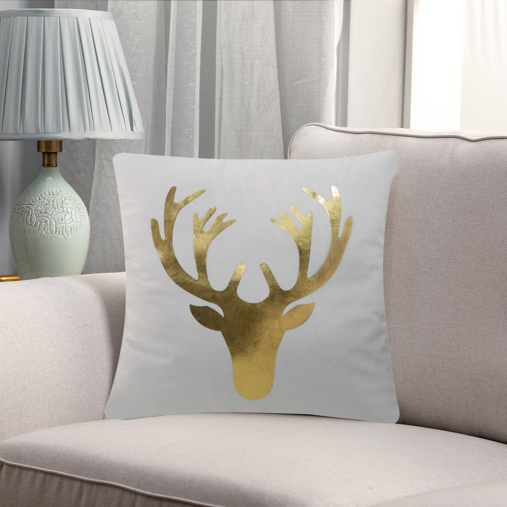 Buy Christmas Icons Throw Pillow Cover set by Peterson Housewares & Artwares