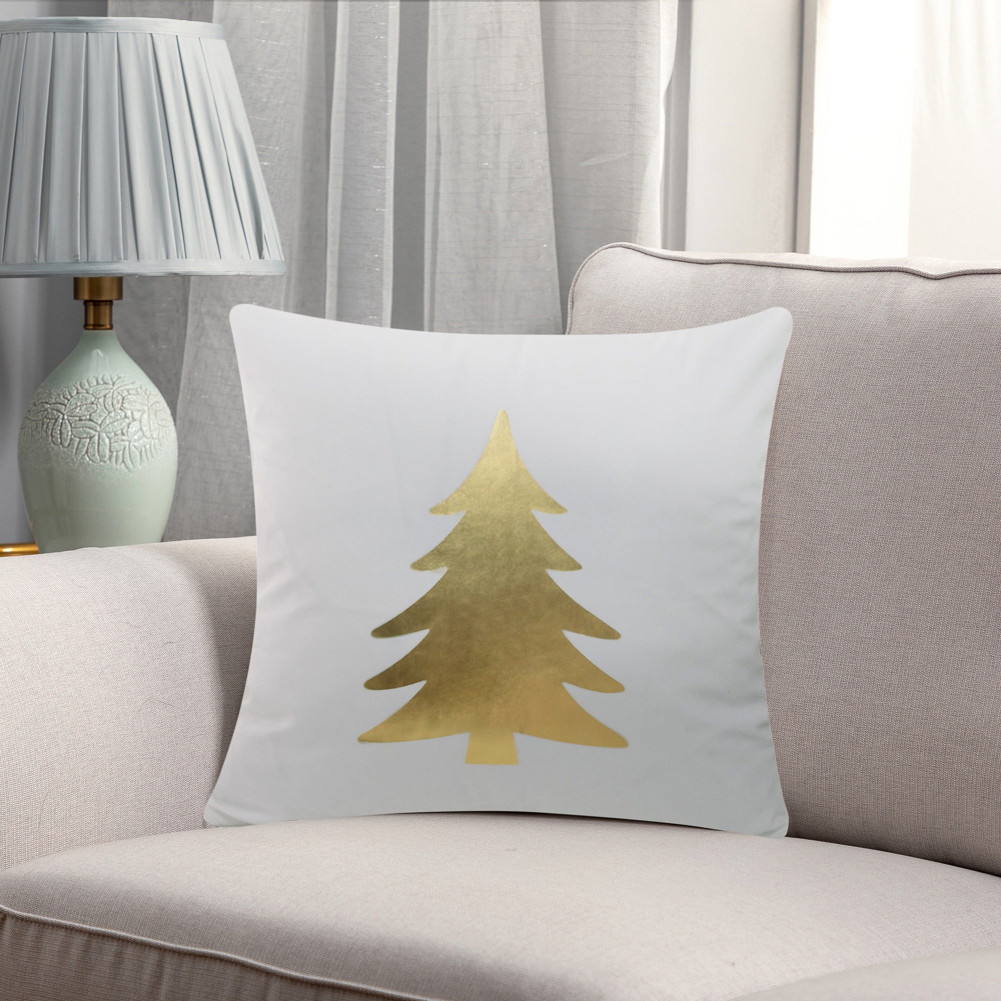 Buy Christmas Icons Throw Pillow Cover set by Peterson Housewares & Artwares