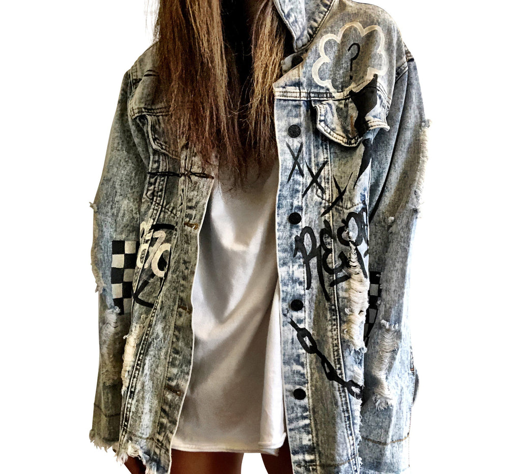 Buy GRAFFITI GIRL' DENIM JACKET by Wren + Glory