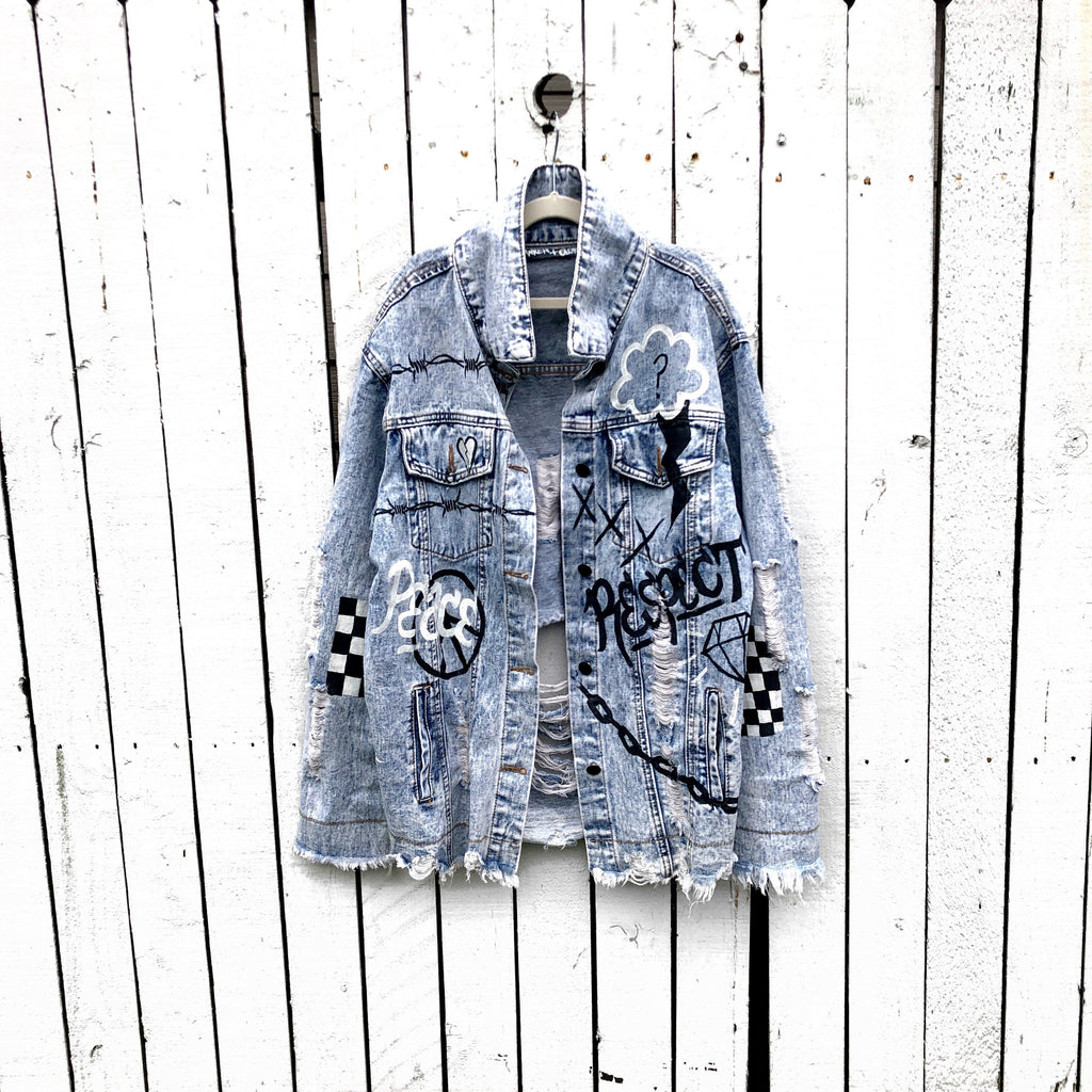 Buy GRAFFITI GIRL' DENIM JACKET by Wren + Glory