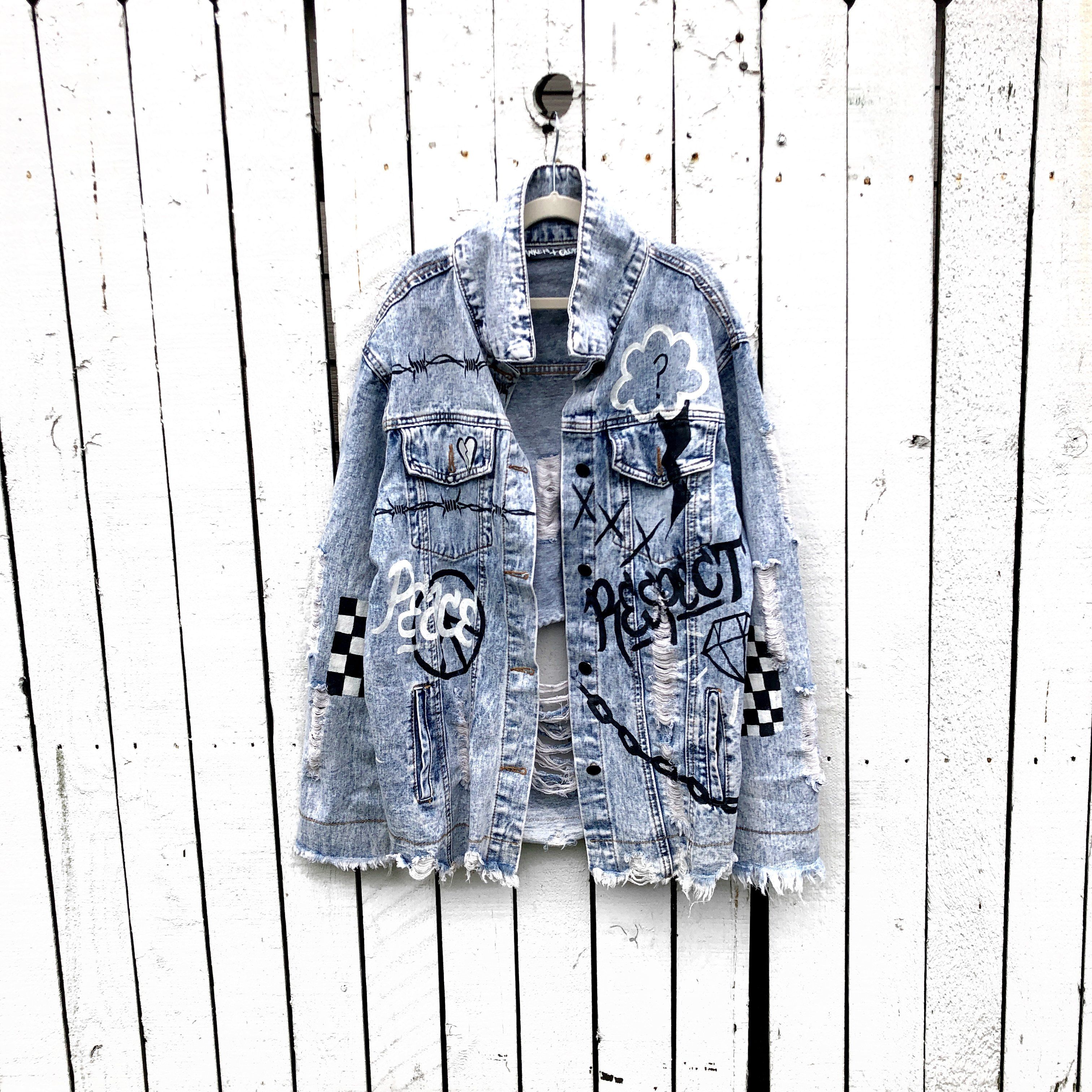 Buy GRAFFITI GIRL' DENIM JACKET by Wren + Glory