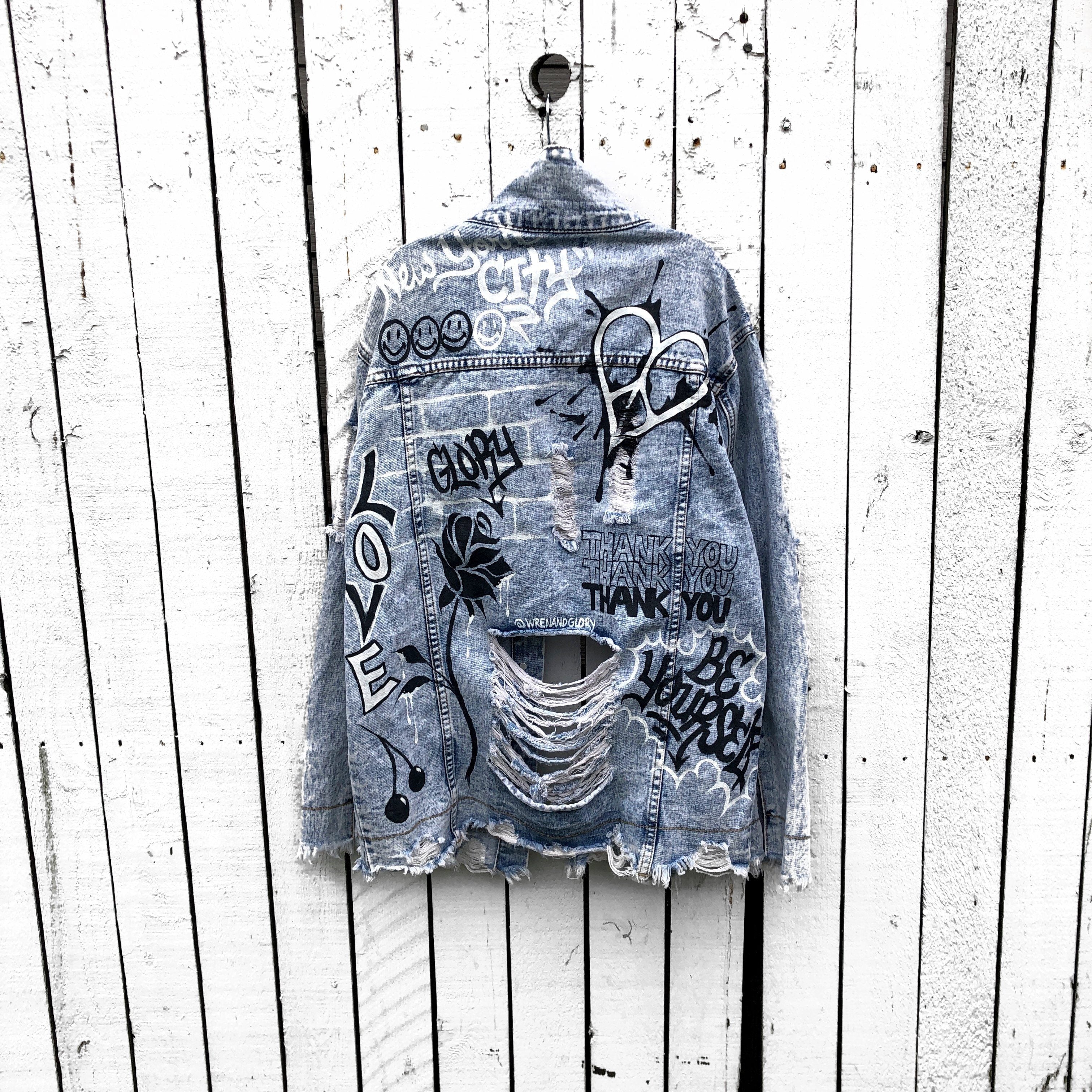 Buy GRAFFITI GIRL' DENIM JACKET by Wren + Glory