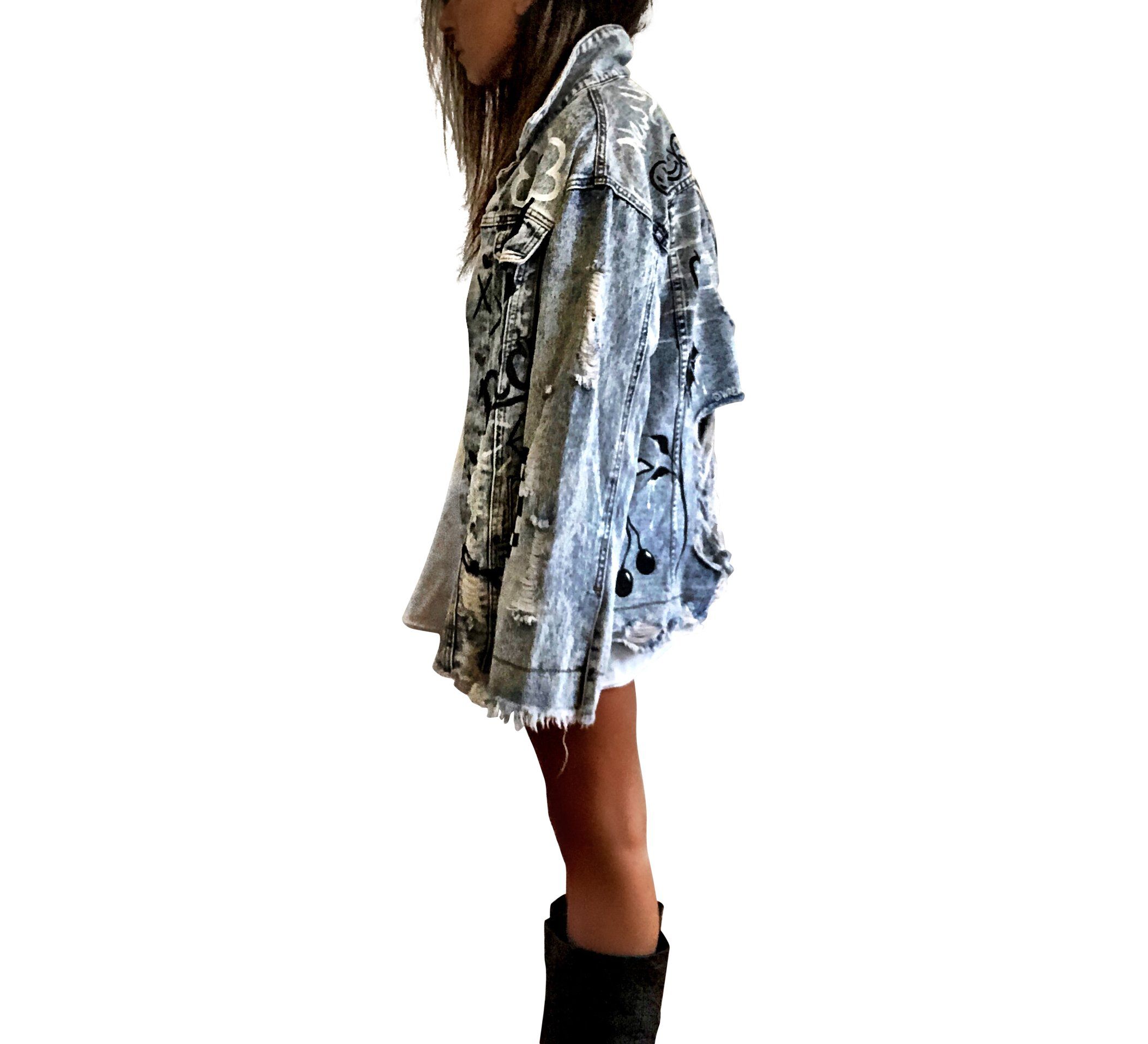 Buy GRAFFITI GIRL' DENIM JACKET by Wren + Glory