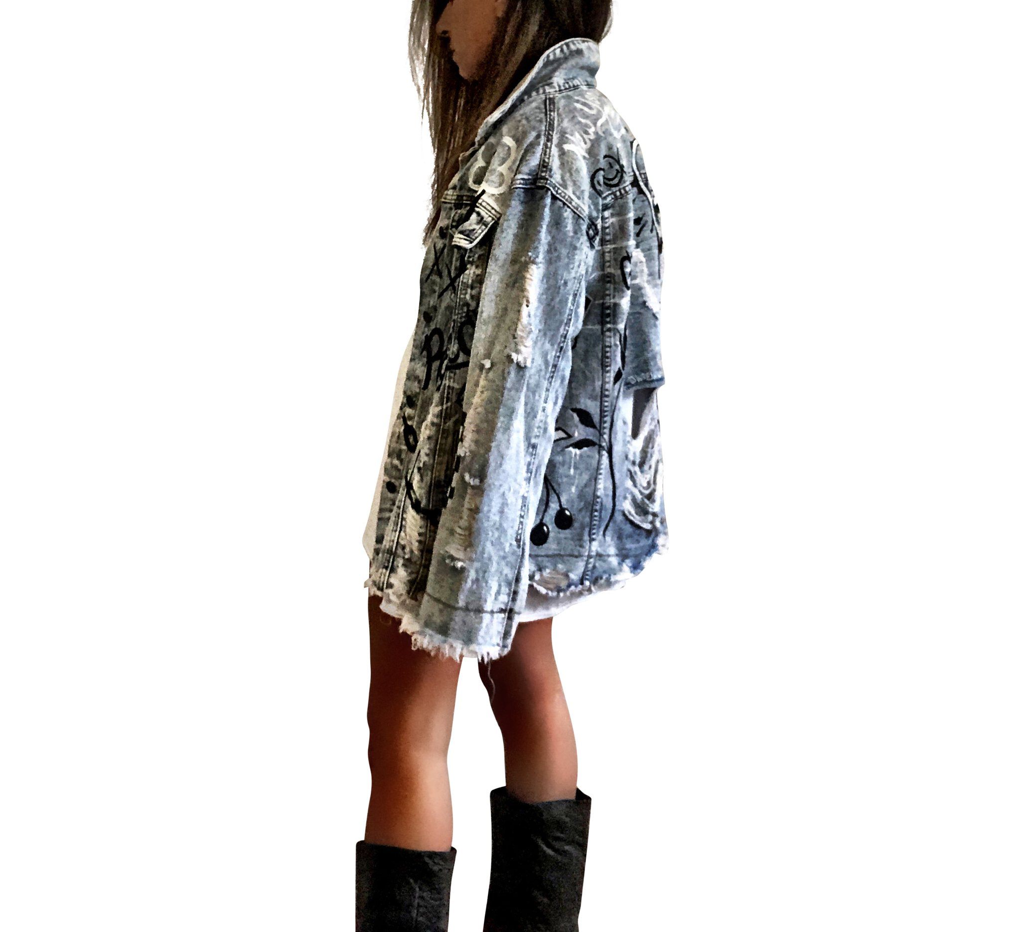 Buy GRAFFITI GIRL' DENIM JACKET by Wren + Glory