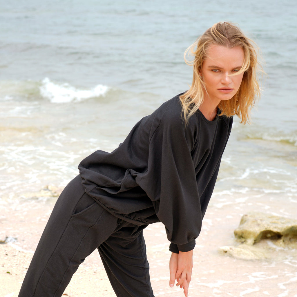 Buy HALEY Bamboo Fleece Sweaters, in Off White by BrunnaCo