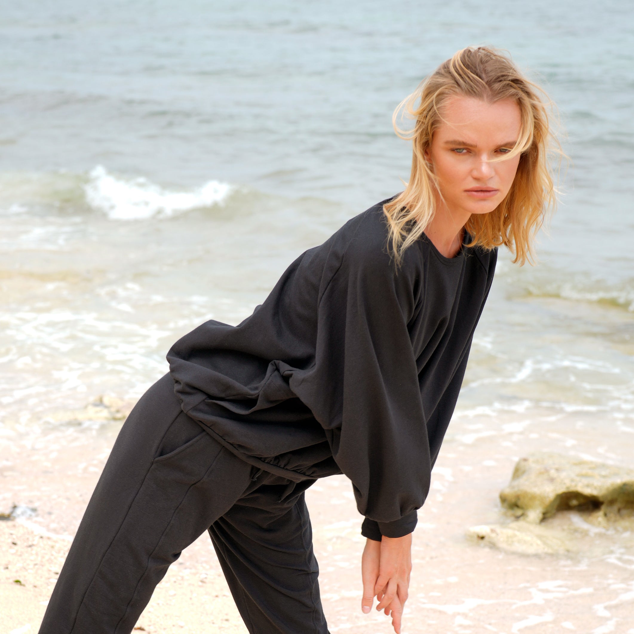 Buy HALEY Bamboo Fleece Sweaters, in Off White by BrunnaCo