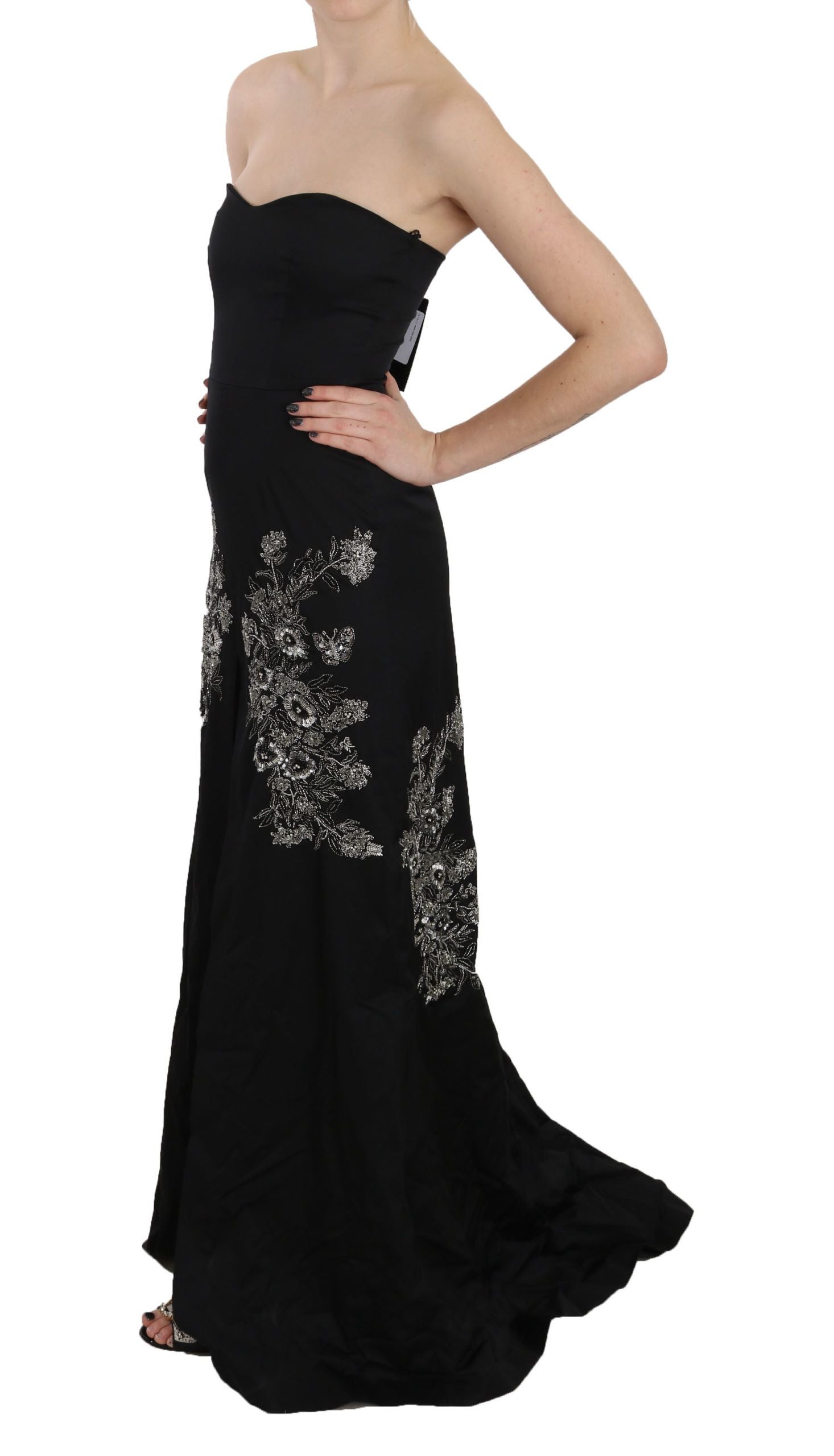 Enchanting Black Maxi Flare Dress