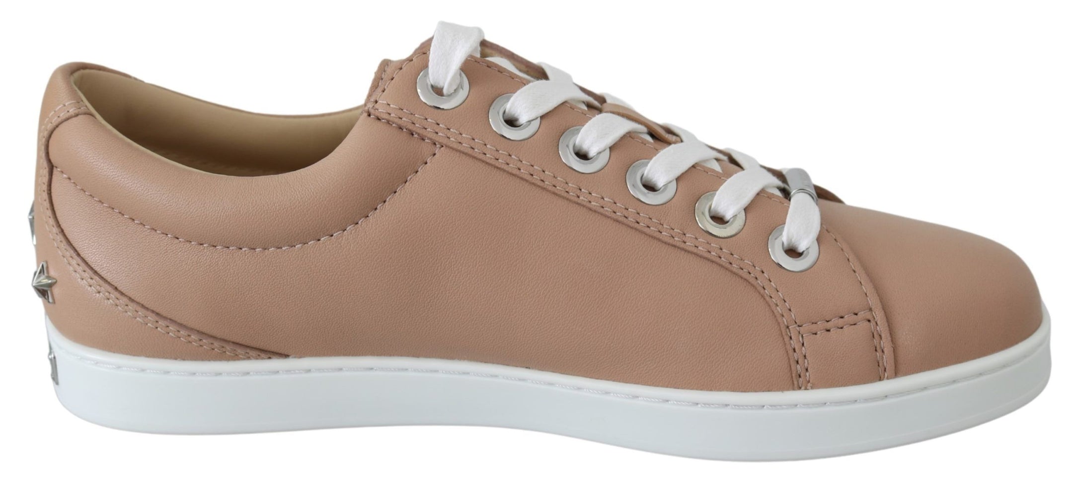 Powder Pink Nappa Leather Sneakers