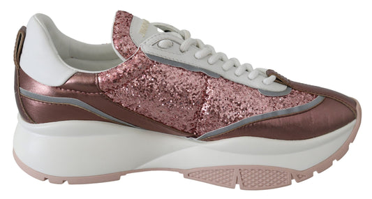 Pink Candyfloss Leather Raine Sneakers