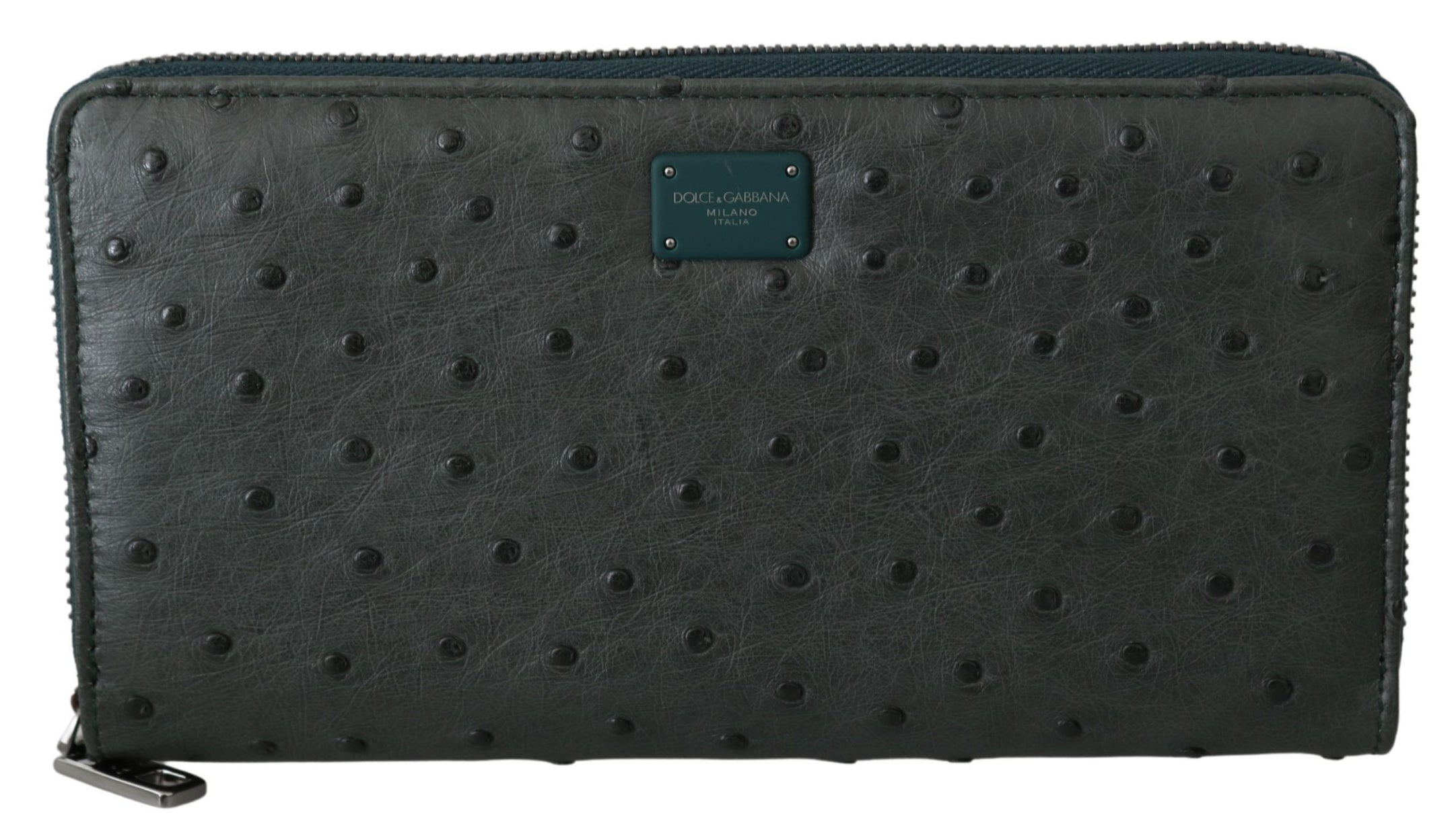 Exquisite Green Ostrich Leather Continental Wallet