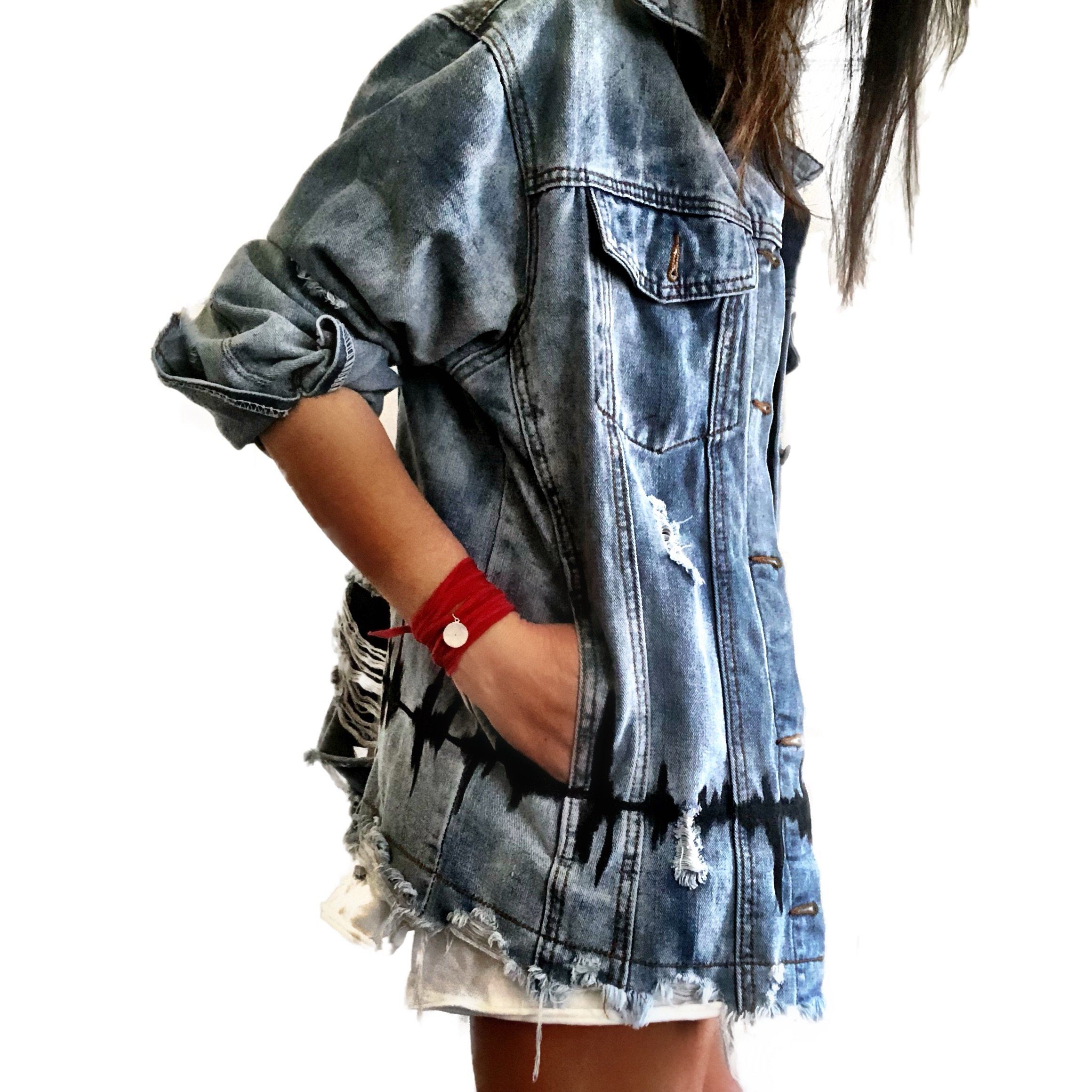 Buy WITH THE BAND' DENIM JACKET by Wren + Glory