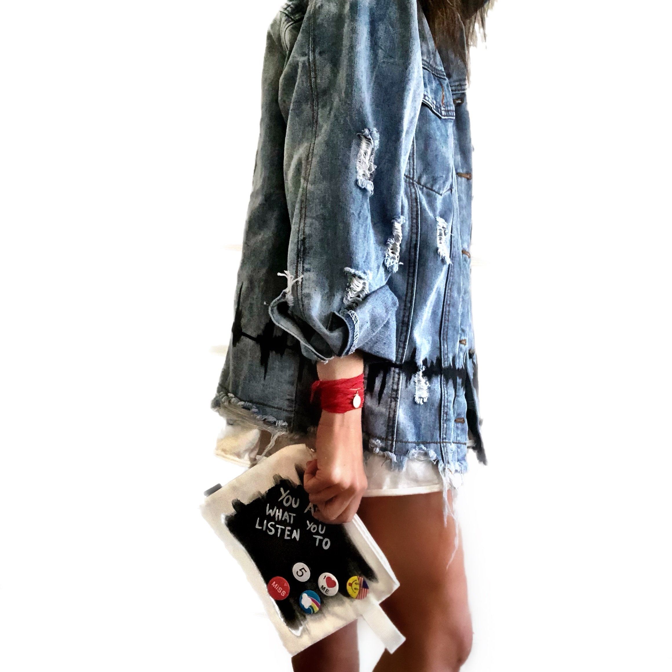 Buy WITH THE BAND' DENIM JACKET by Wren + Glory