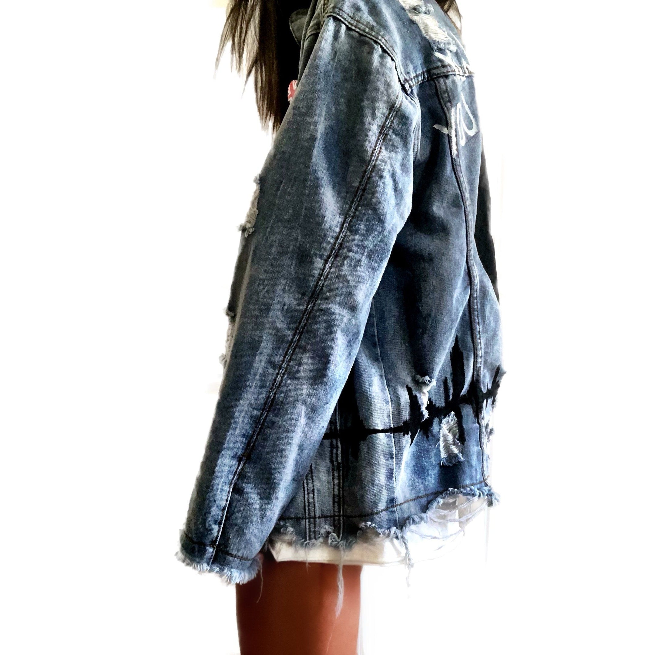 Buy WITH THE BAND' DENIM JACKET by Wren + Glory
