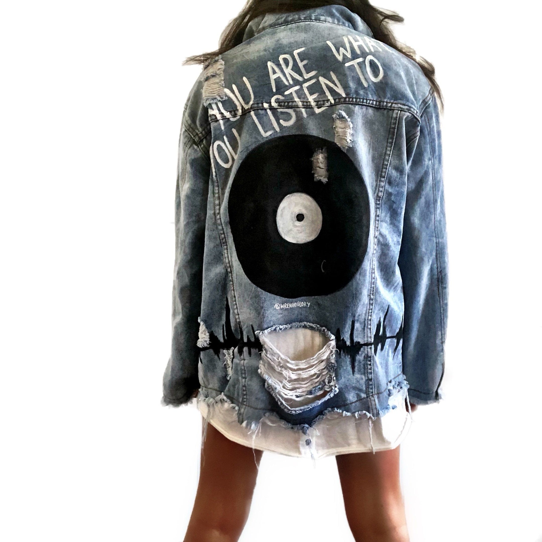 Buy WITH THE BAND' DENIM JACKET by Wren + Glory
