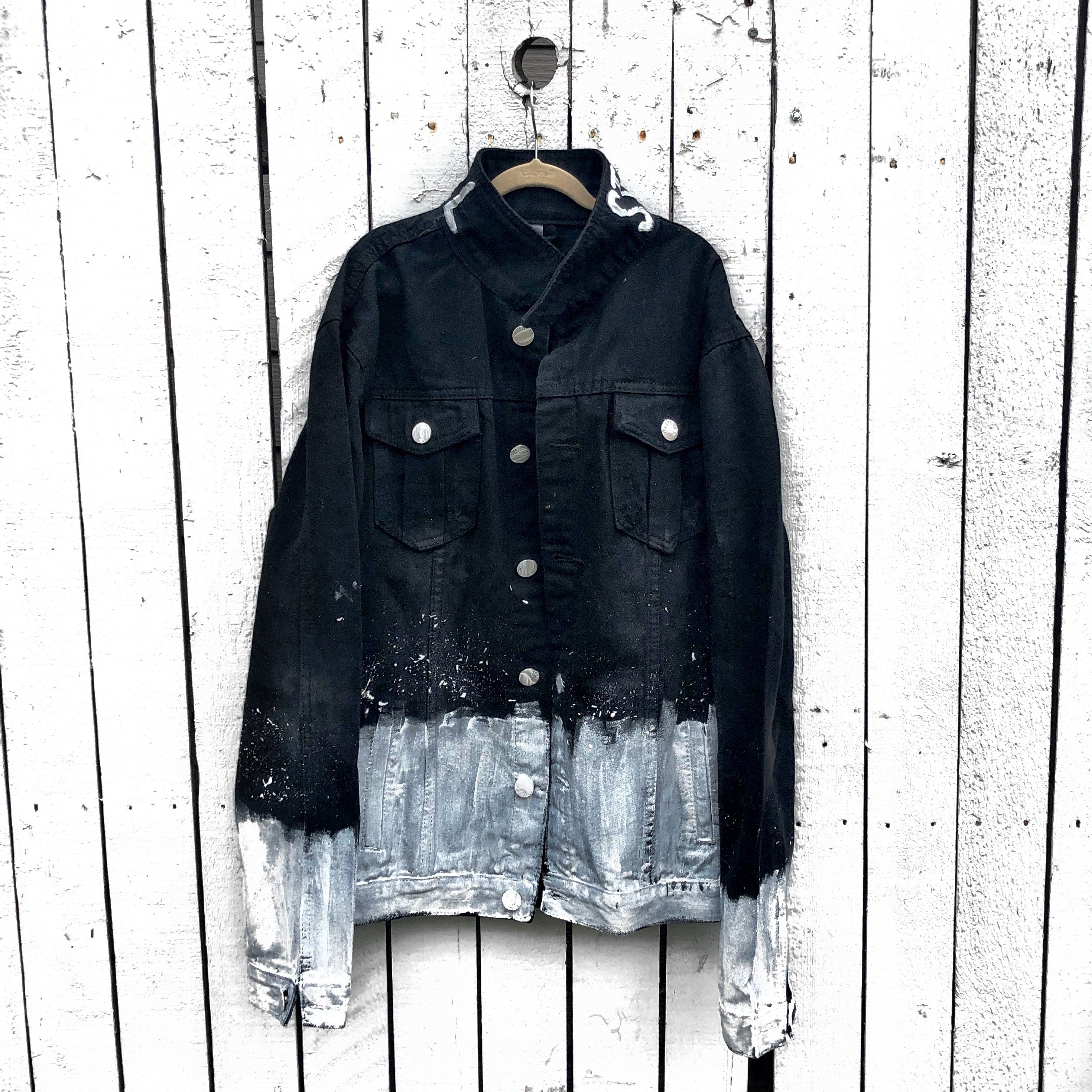 Buy SPLATTER' DENIM JACKET by Wren + Glory