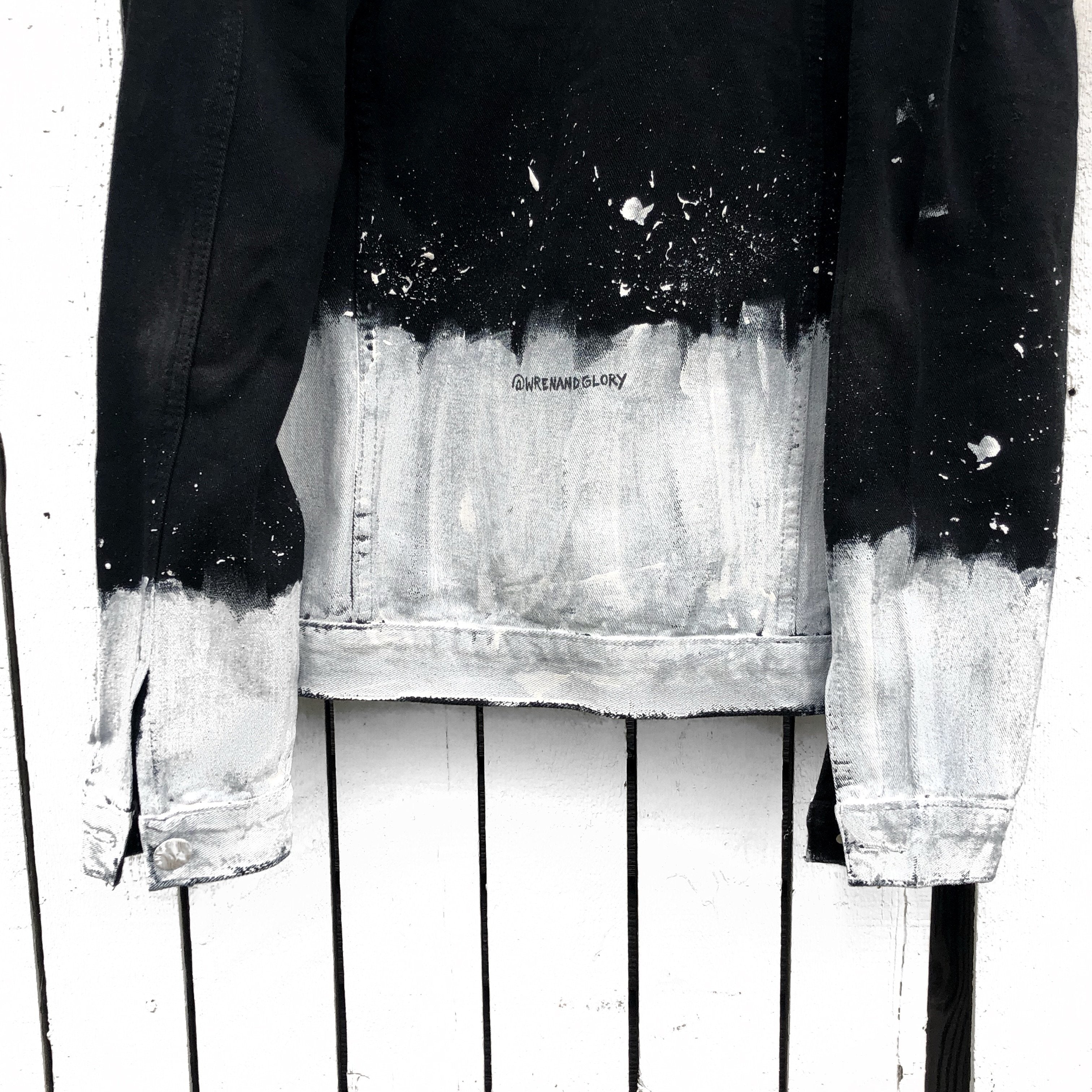 Buy SPLATTER' DENIM JACKET by Wren + Glory