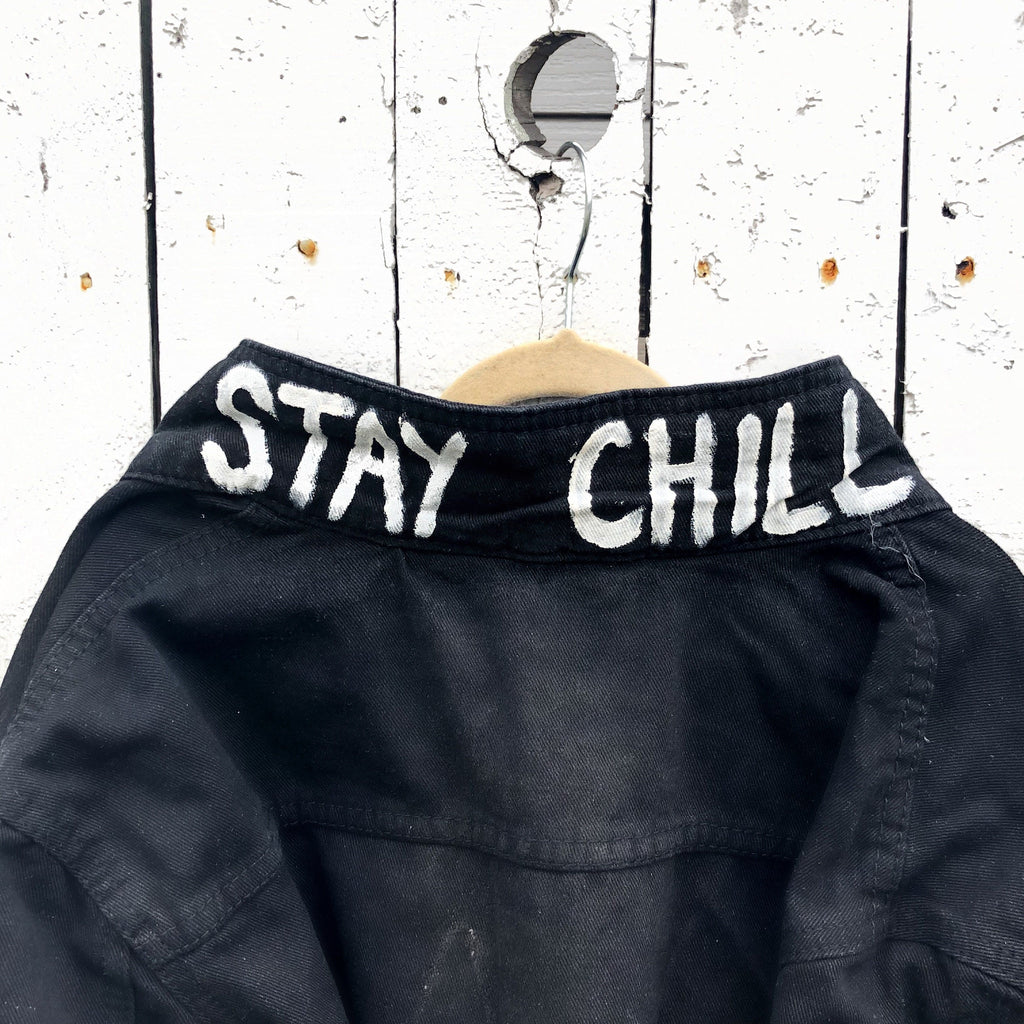 Buy SPLATTER' DENIM JACKET by Wren + Glory