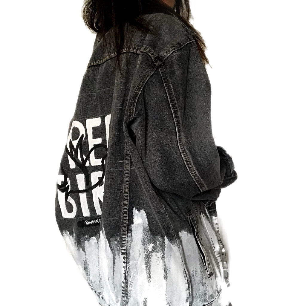 Buy FREE BIRD' DENIM JACKET by Wren + Glory