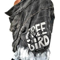 Buy FREE BIRD' DENIM JACKET by Wren + Glory