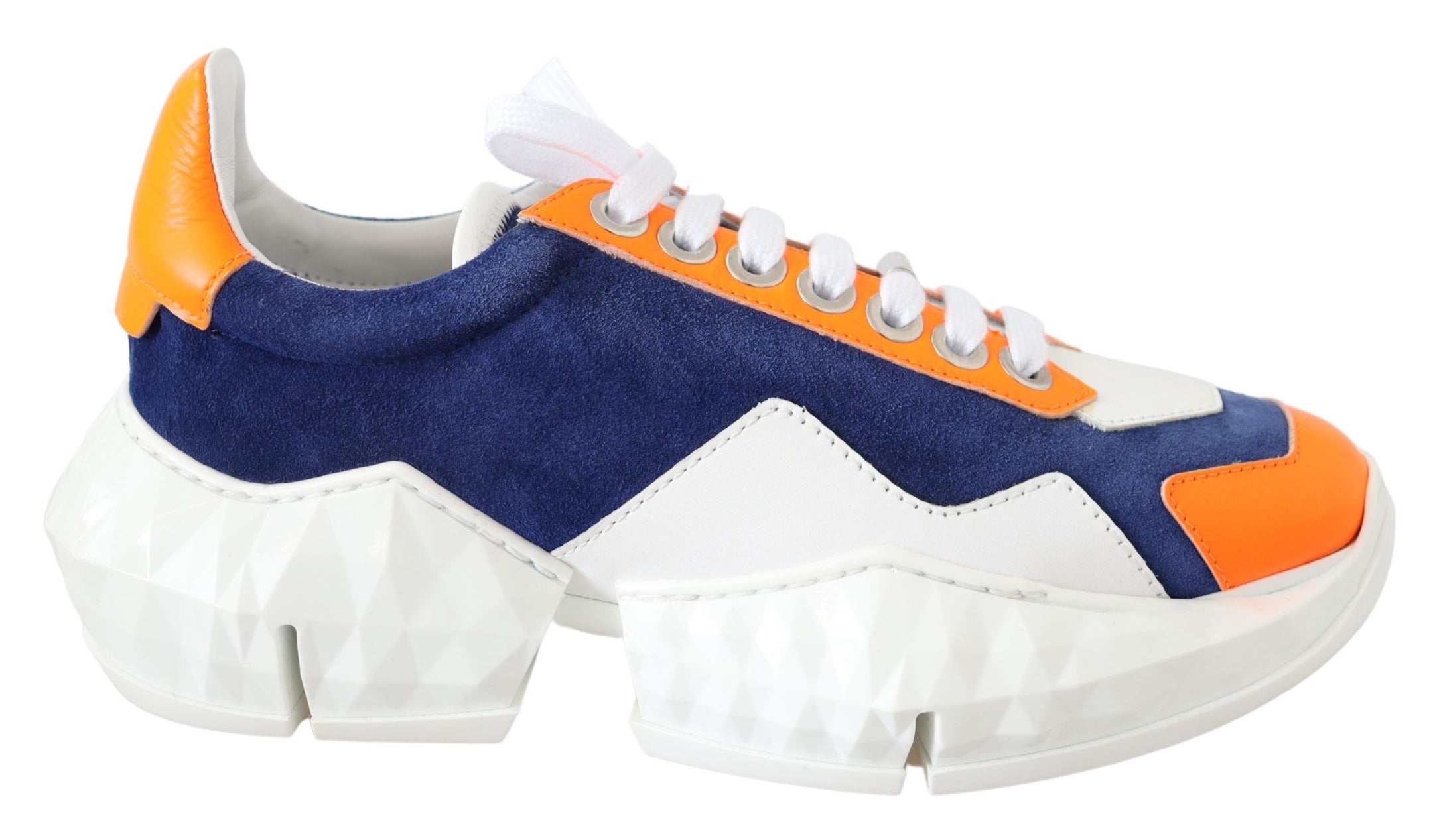 Electric Elegance Leather Mix Sneakers