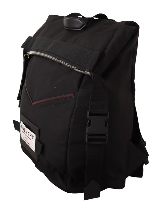 Black Fabric Downtown Top Zip Backpack
