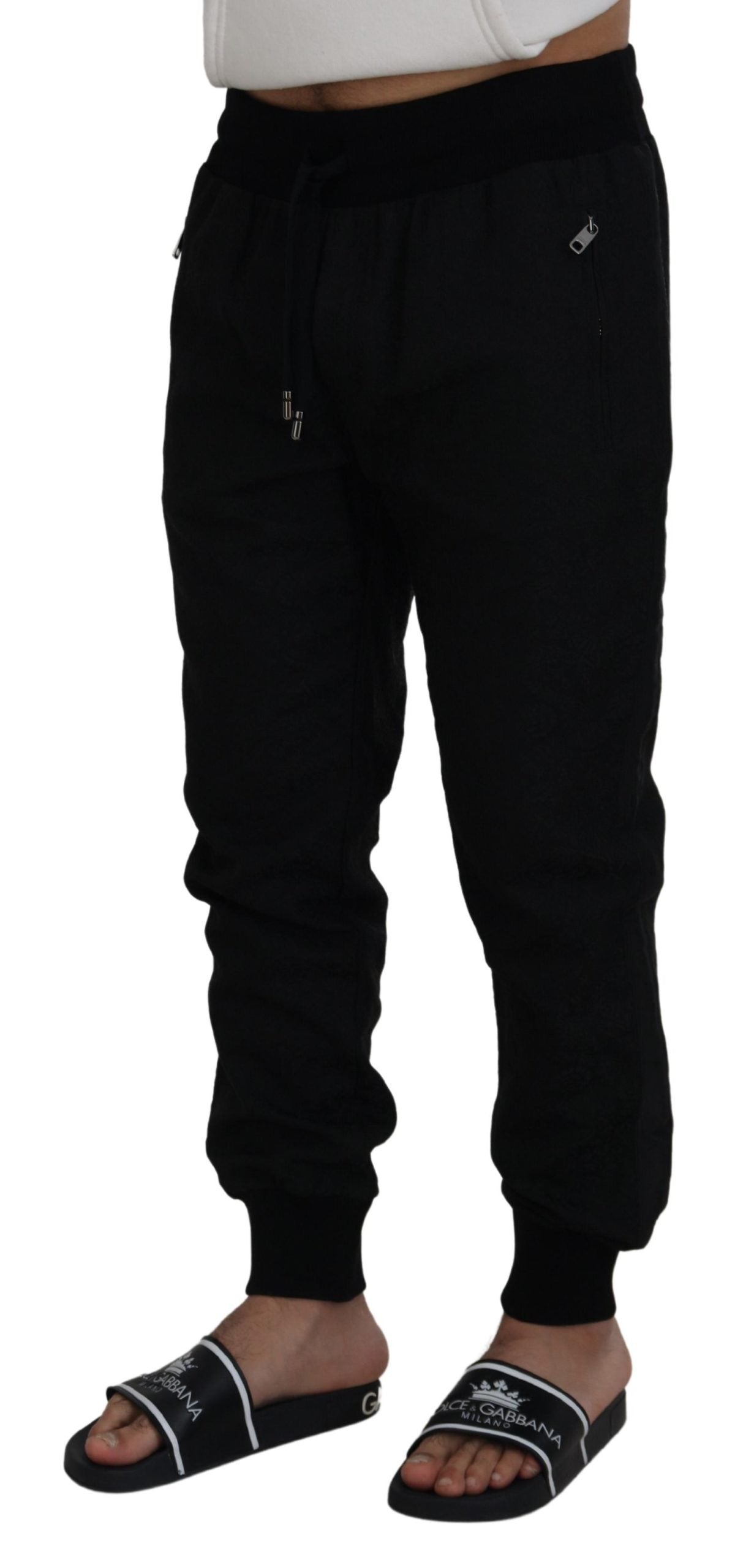 Elegant Black Jogger Pants for the Modern Man