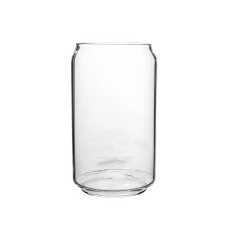 Buy Can Shaped Transparent Glass Jar by Violet Perseus