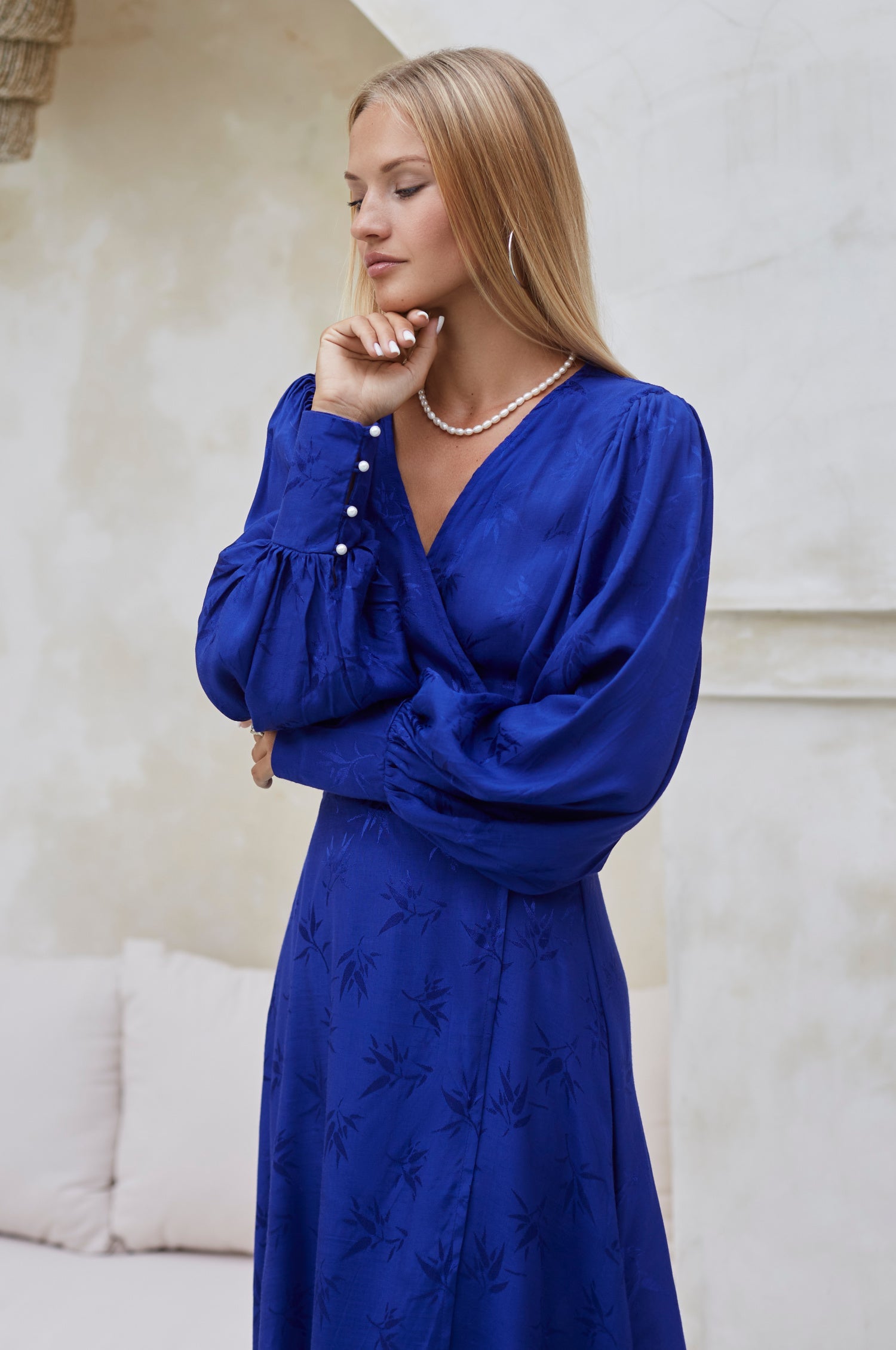 Buy Isabella Long Sleeve Wrap Dress by ELF