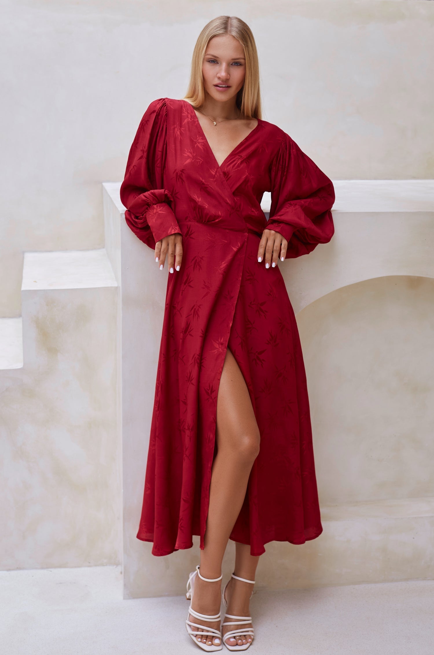 Buy Isabella Long Sleeve Wrap Dress by ELF