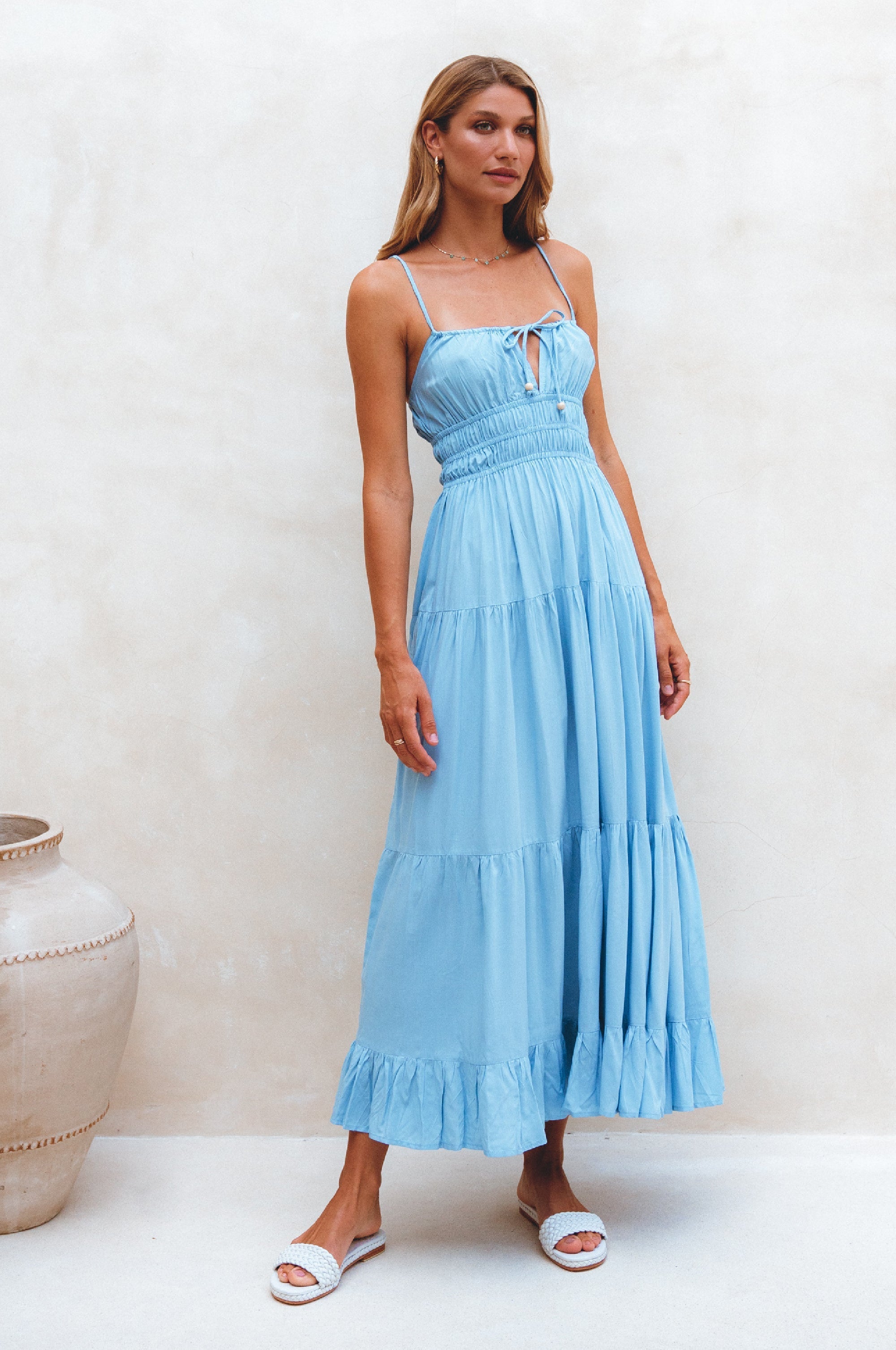 Buy Isadora Tiered Maxi Dress by ELF