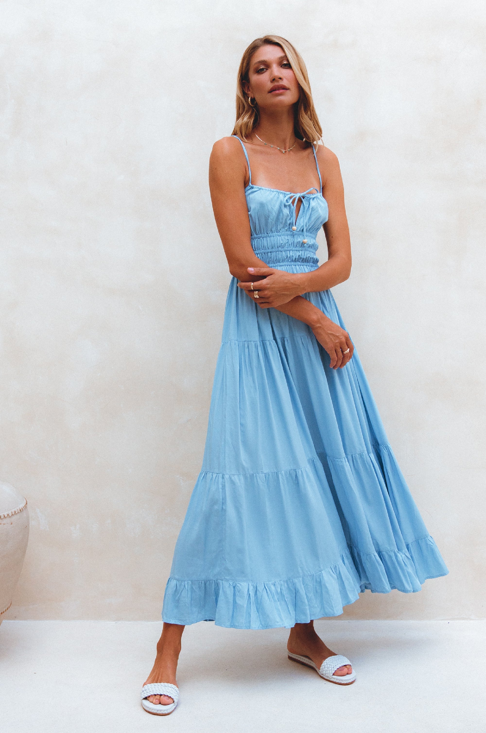 Buy Isadora Tiered Maxi Dress by ELF