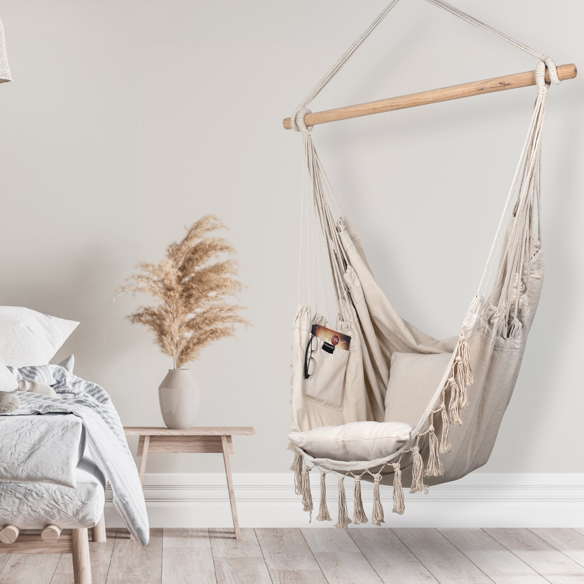 Buy Hanging Hammock Chair (Ivory) by Komorebi