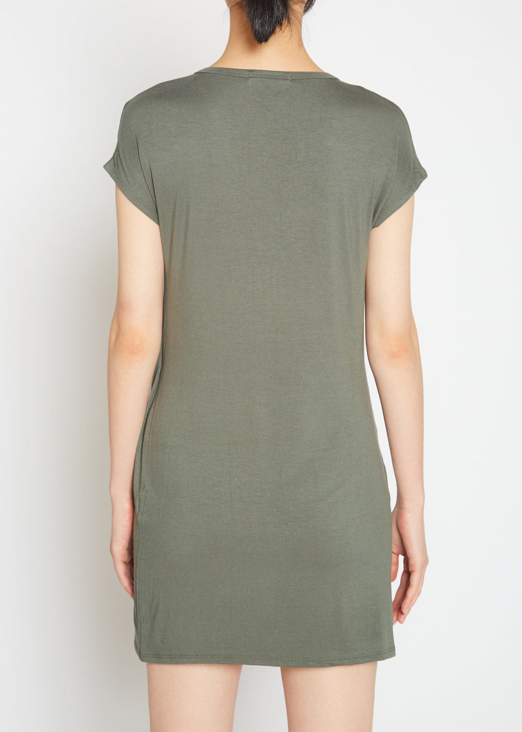 Buy Basic V-Neck Mini Wrap Dress by Shop at Konus