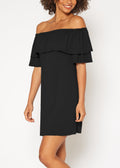 Buy Basic Off Shoulder Midi Dress by Shop at Konus
