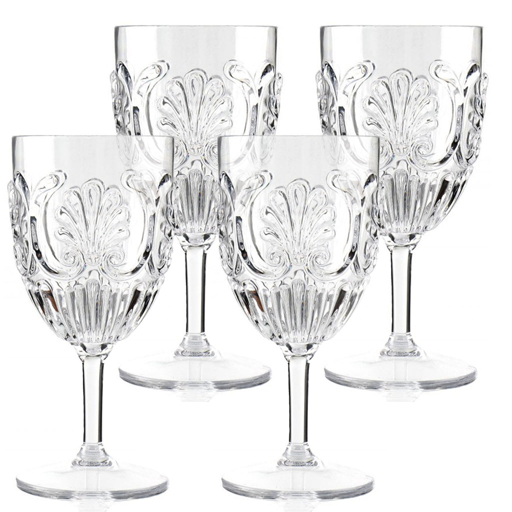 Buy Acrylic Wine Glasses (Set of 4) - Clear by Komorebi