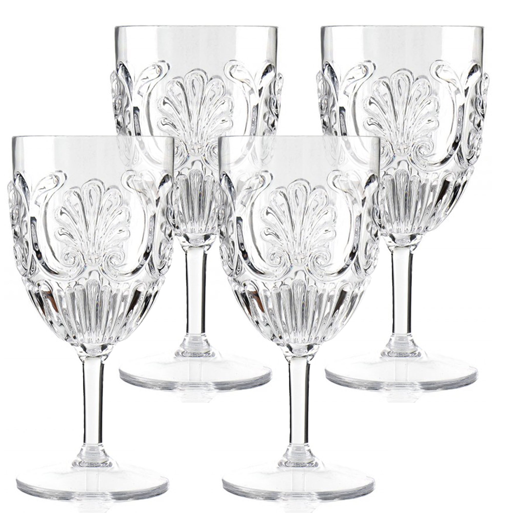 Buy Acrylic Wine Glasses (Set of 4) - Clear by Komorebi