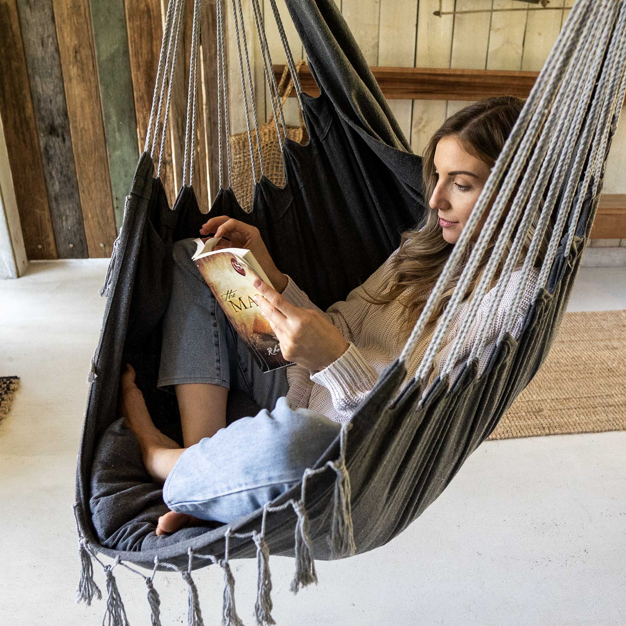 Buy Hanging Hammock Chair (Grey) by Komorebi