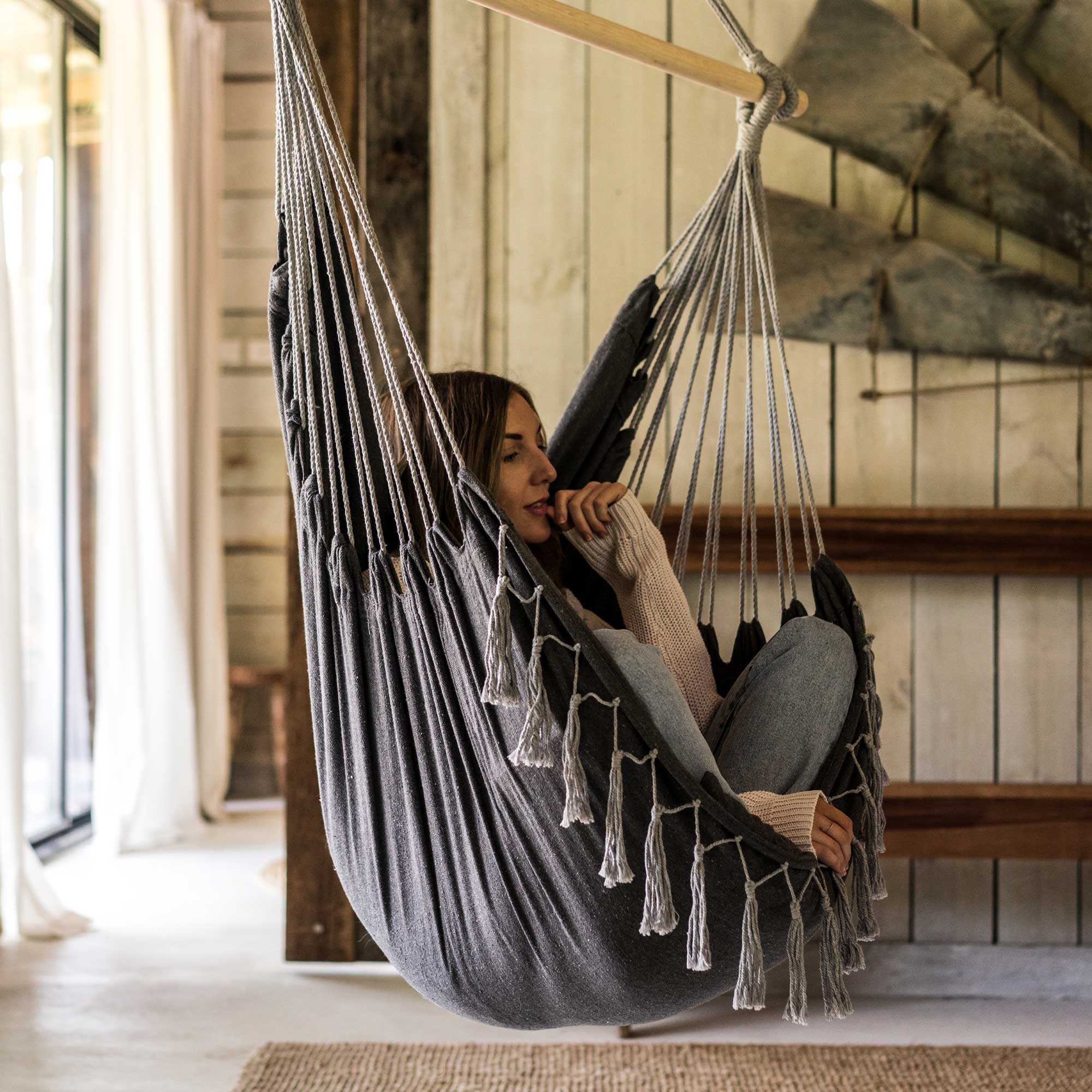 Buy Hanging Hammock Chair (Grey) by Komorebi
