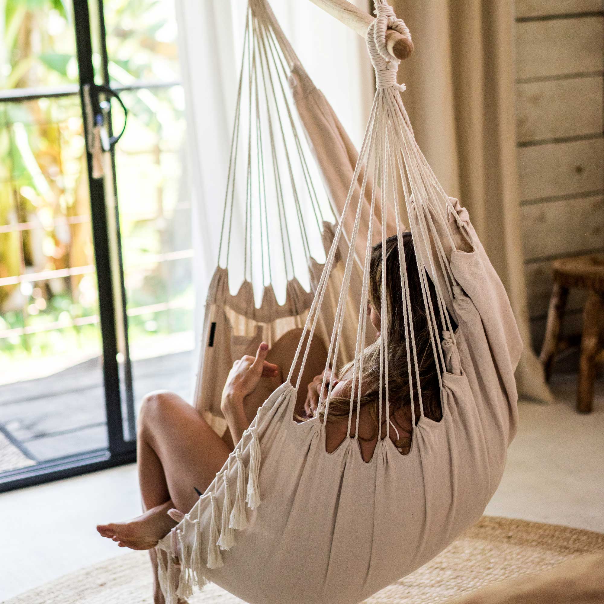 Buy Hanging Hammock Chair (Ivory) by Komorebi