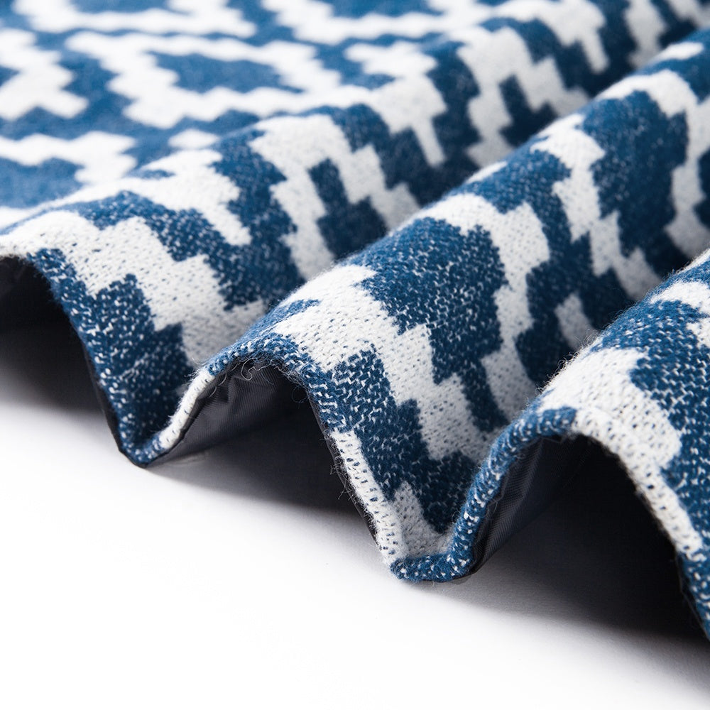 Buy Diamond Jacquard Picnic Blanket by Komorebi